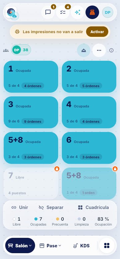 Tabblu en un teléfono